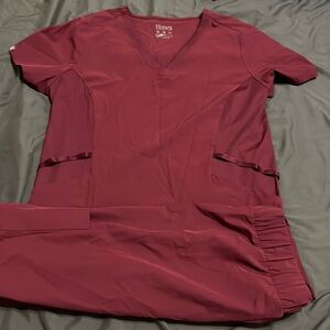Hanes Scrubs size medium Burgundy